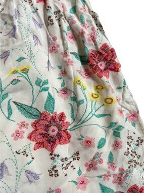 Old Navy Girls Ivory Floral print Sleeveless Dress Size Large 10/12